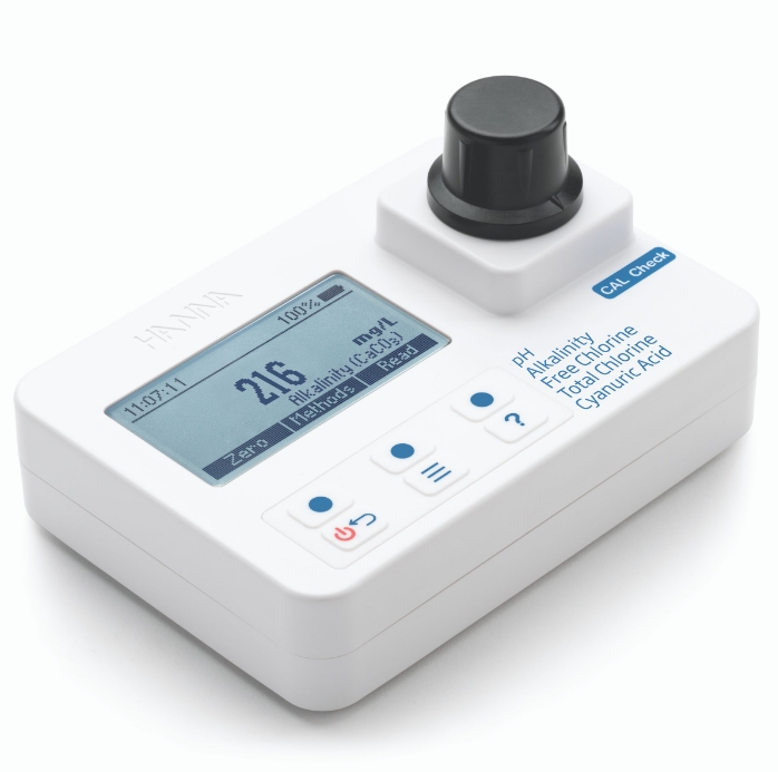 HI97104酸度-余氯-總氯-堿度-氰尿酸便攜式光度計(jì)