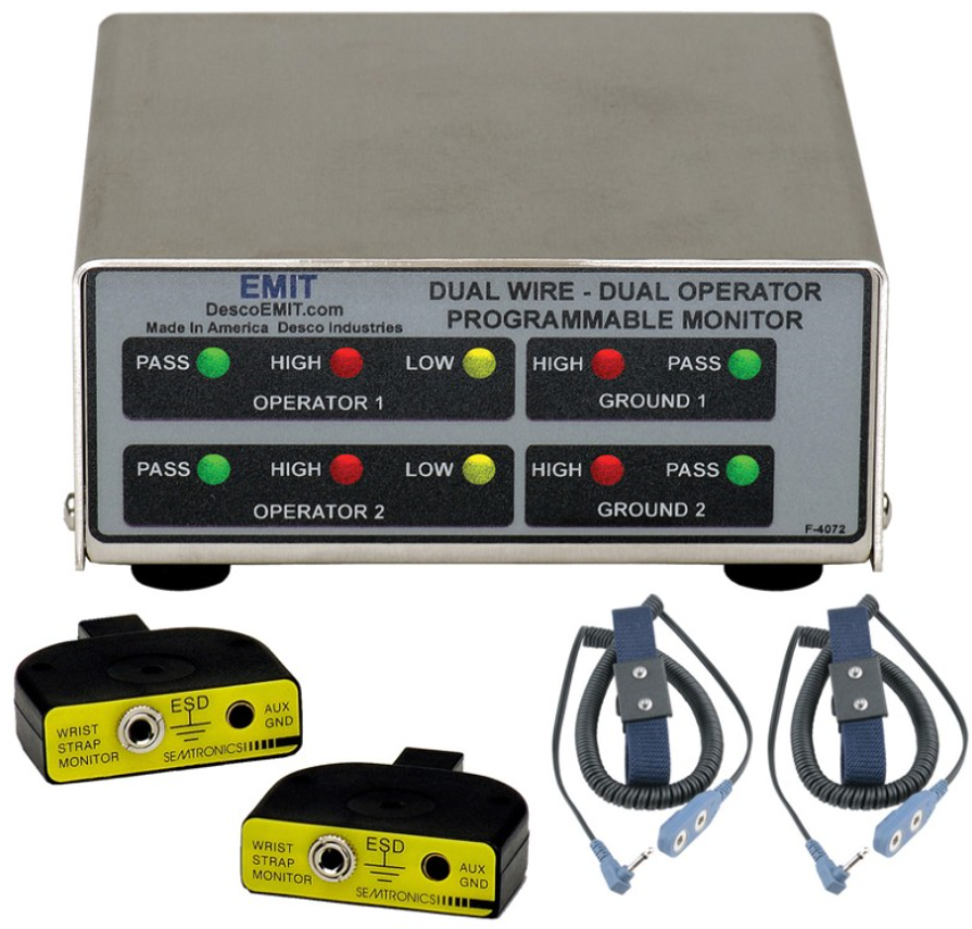 50522/50515/19665接地監(jiān)測器(DPM)-監(jiān)測雙線手腕帶